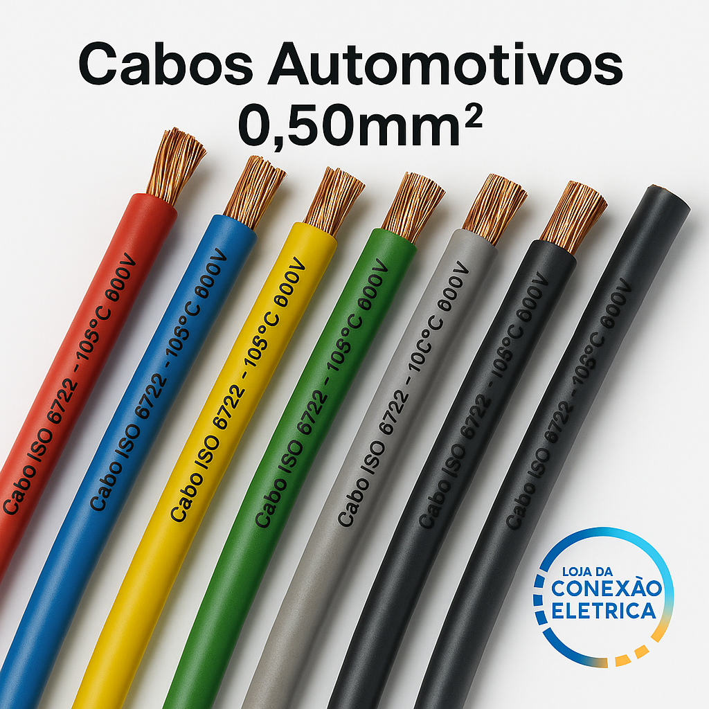 Cabo Automotivo ER 0,50mm2 600v ISO6722 - Loja da Conexão Elétrica