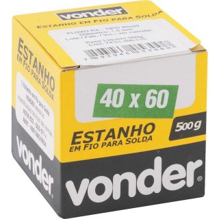 Estanho em Fio 1,5mm 40x60 500g Vonder