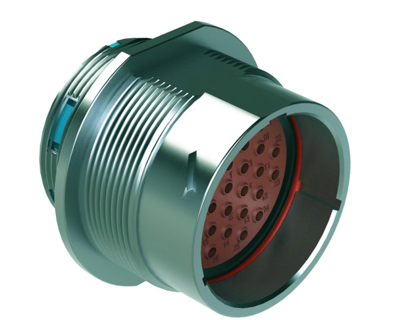 Conector Circular Metálico Macho 31 Vias - 24-31PE