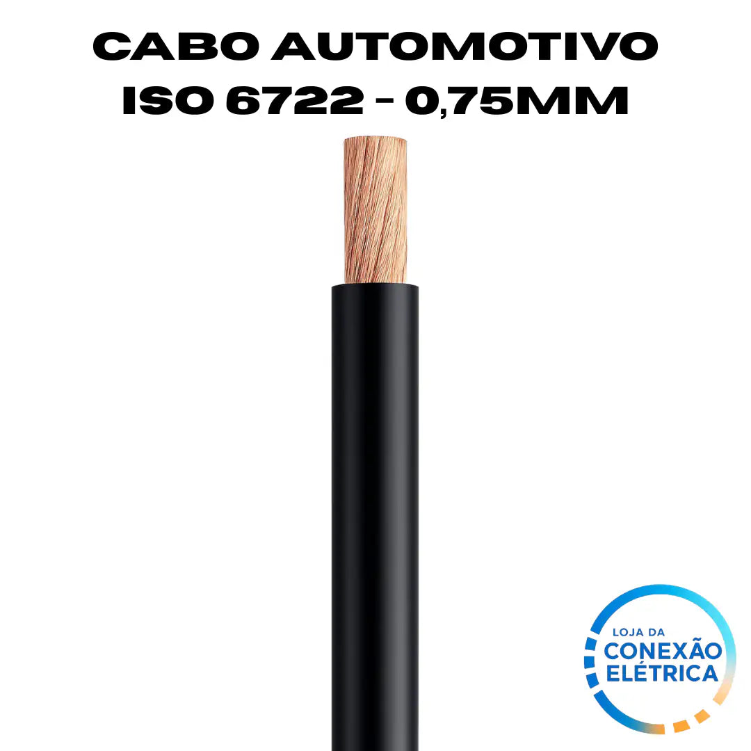 Cabo Automotivo ER 0,75mm2 600v ISO 6722 - Loja da Conexão Elétrica