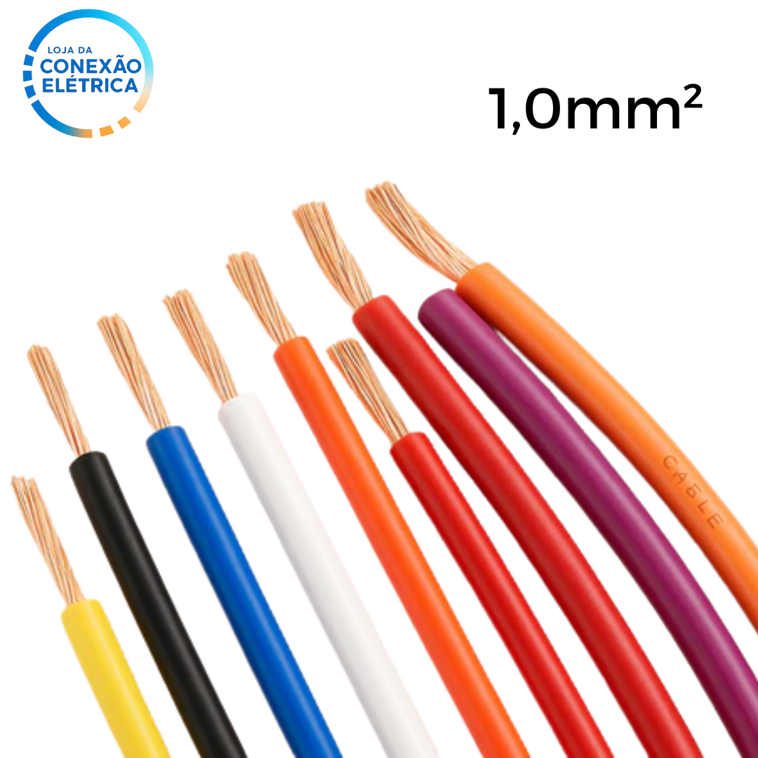 Cabo Automotivo ER 1,0mm2 600v ISO6722 - Loja da Conexão Elétrica