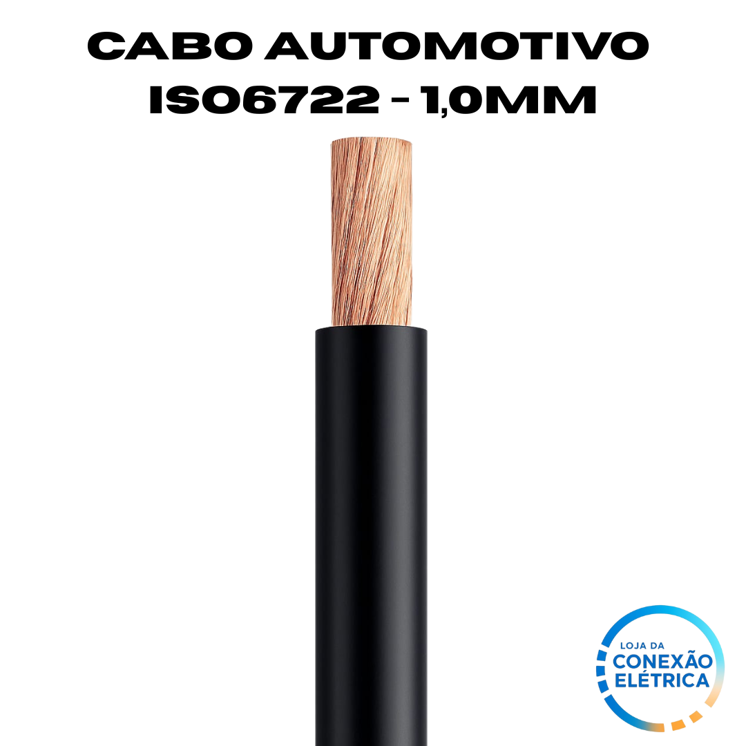 Cabo Automotivo ER 1,0mm2 600v ISO6722 - Loja da Conexão Elétrica