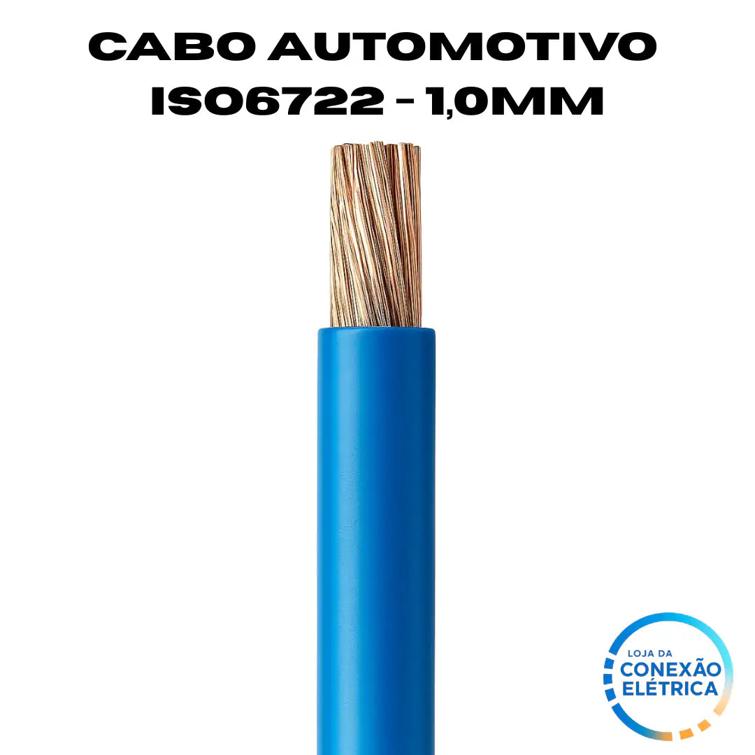 Cabo Automotivo ER 1,0mm2 600v ISO6722 - Loja da Conexão Elétrica