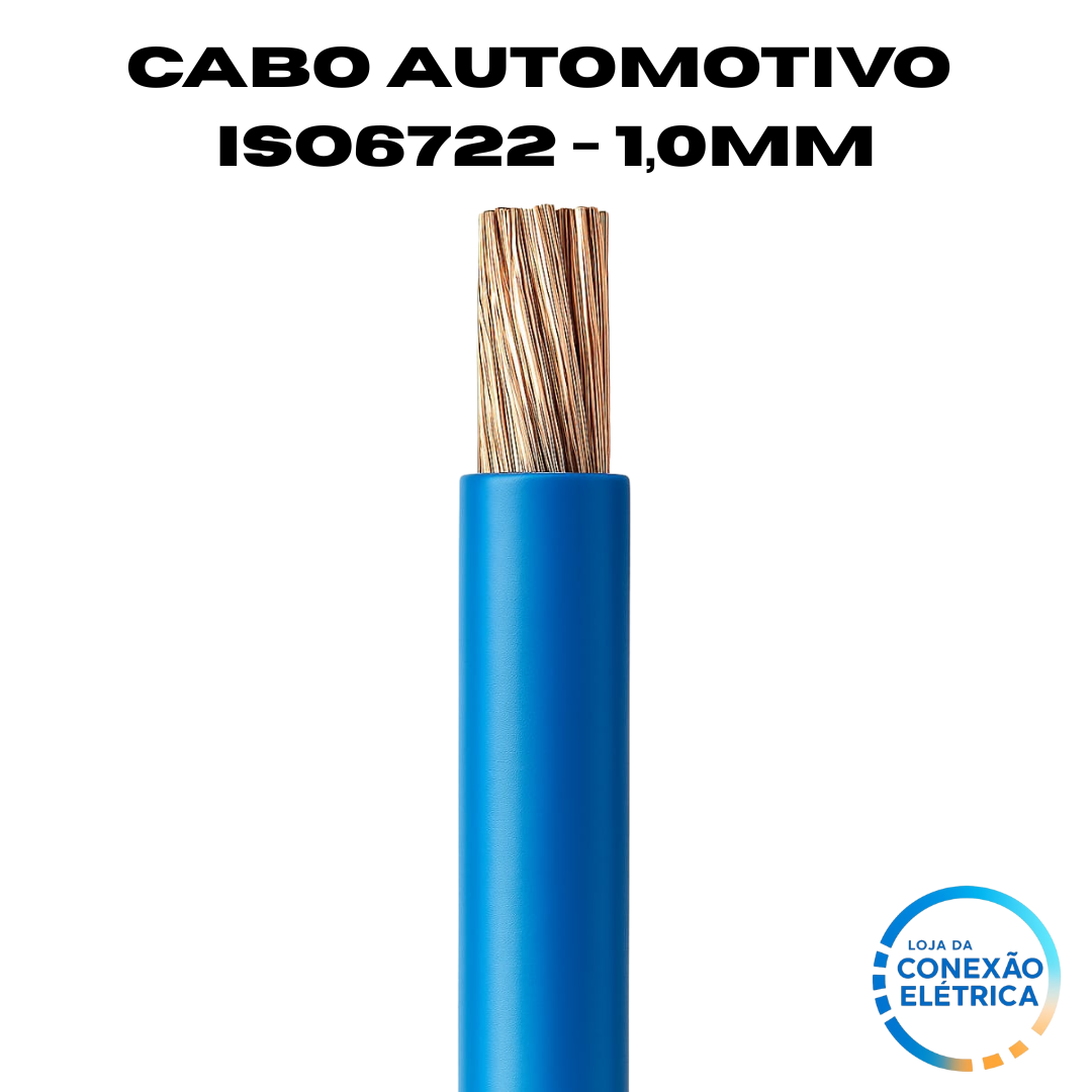 Cabo Automotivo ER 1,0mm2 600v ISO6722 - Loja da Conexão Elétrica