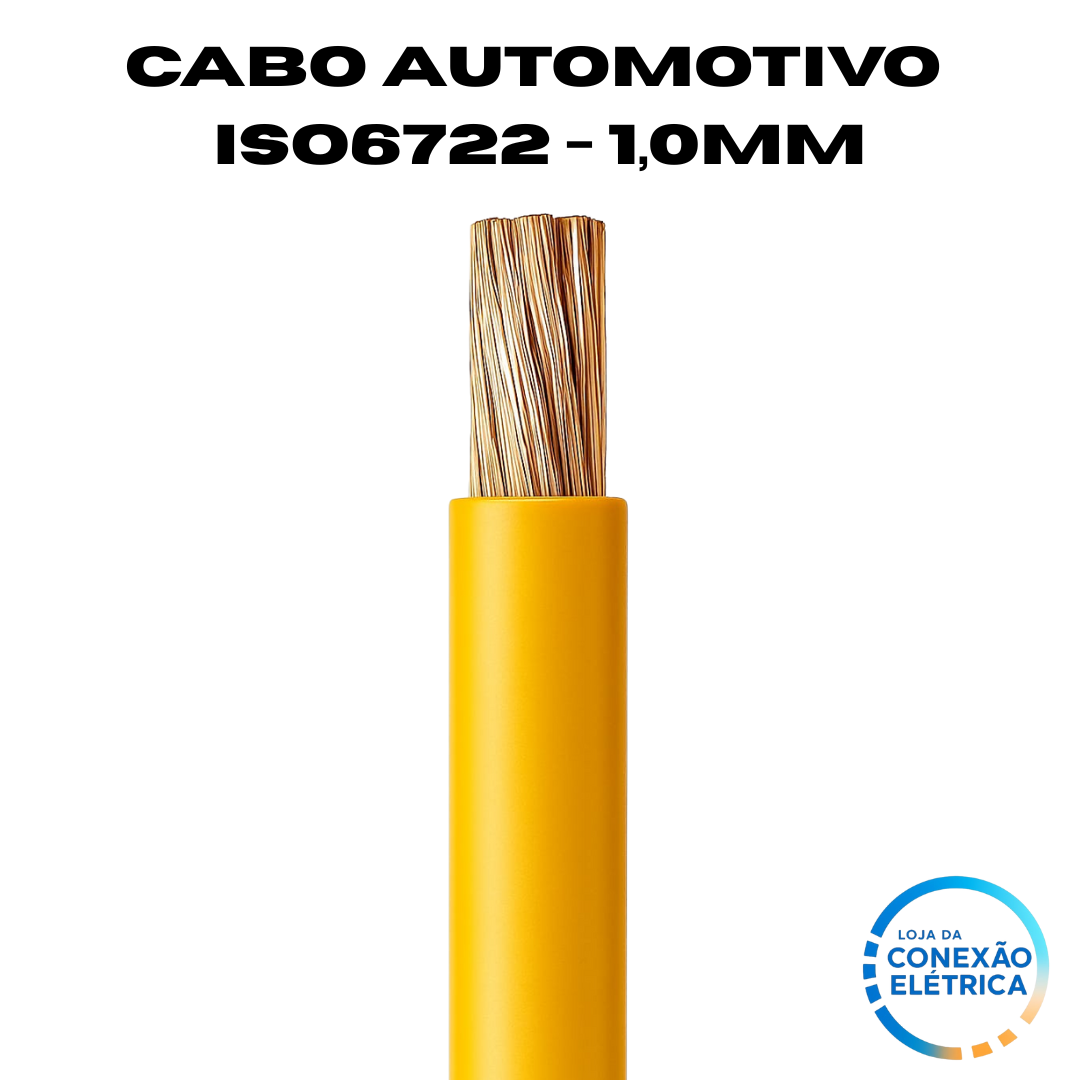 Cabo Automotivo ER 1,0mm2 600v ISO6722 - Loja da Conexão Elétrica