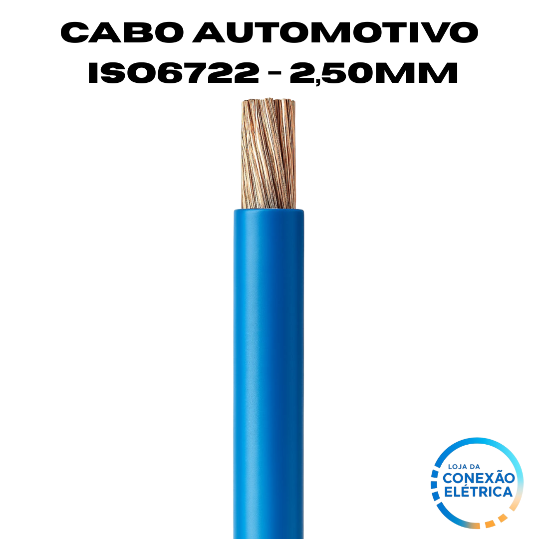 Cabo Automotivo ER 2,50mm2 600v ISO6722 - Loja da Conexão Elétrica