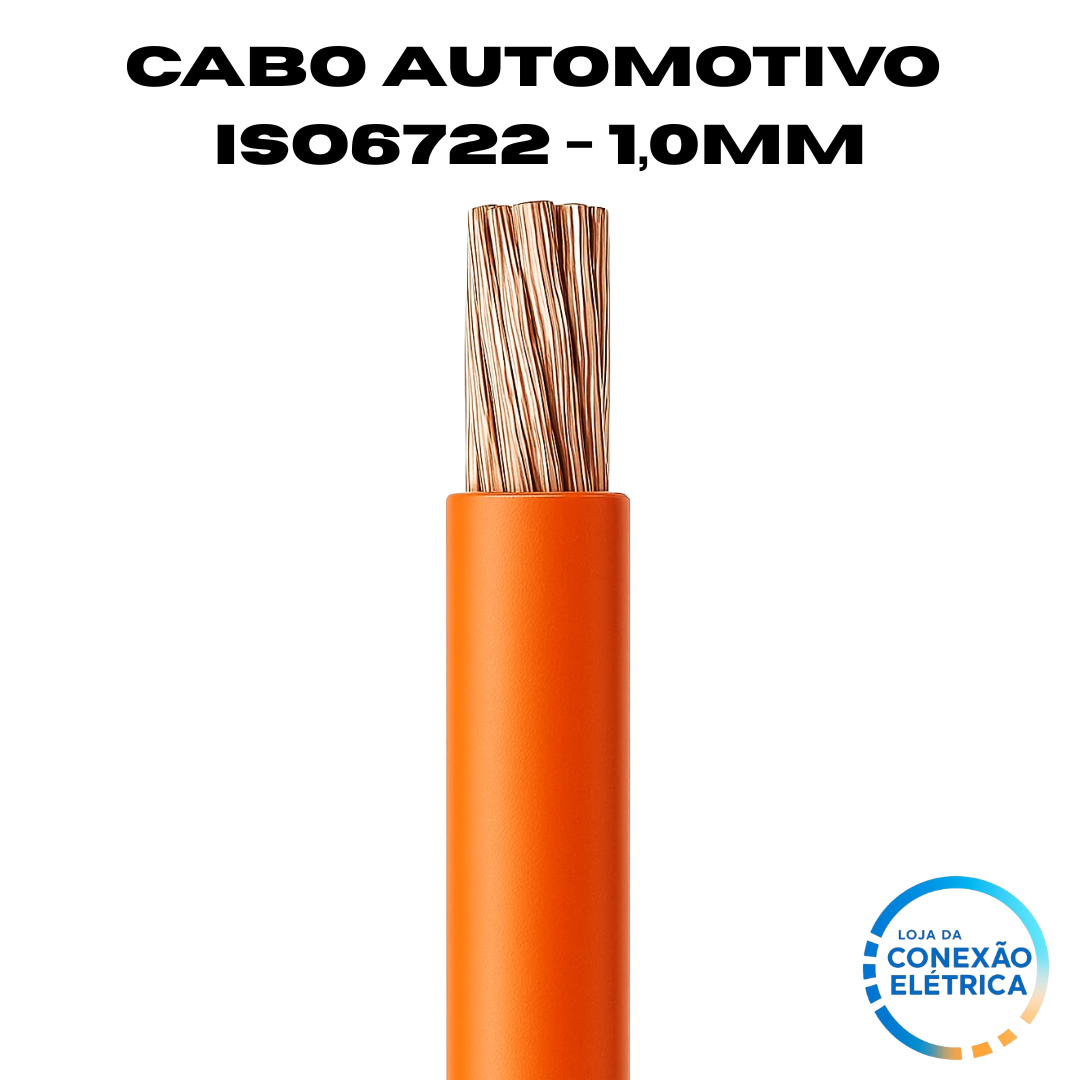 Cabo Automotivo ER 1,0mm2 600v ISO6722 - Loja da Conexão Elétrica