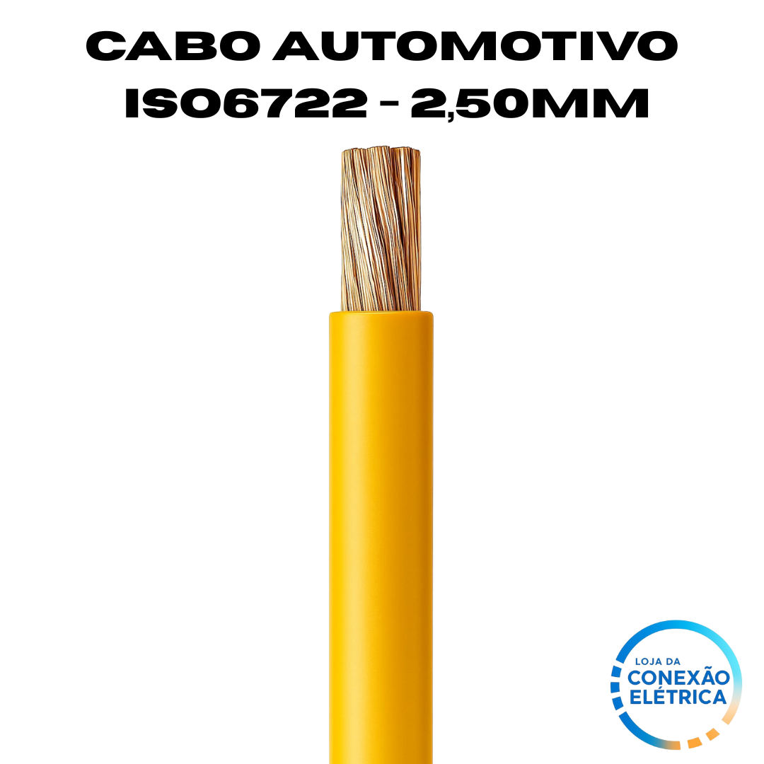 Cabo Automotivo ER 2,50mm2 600v ISO6722 - Loja da Conexão Elétrica
