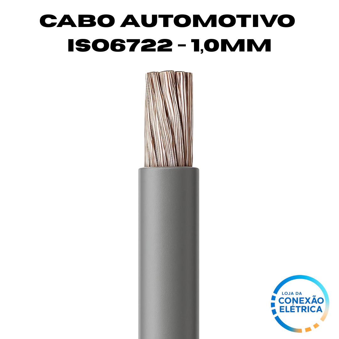 Cabo Automotivo ER 1,0mm2 600v ISO6722 - Loja da Conexão Elétrica
