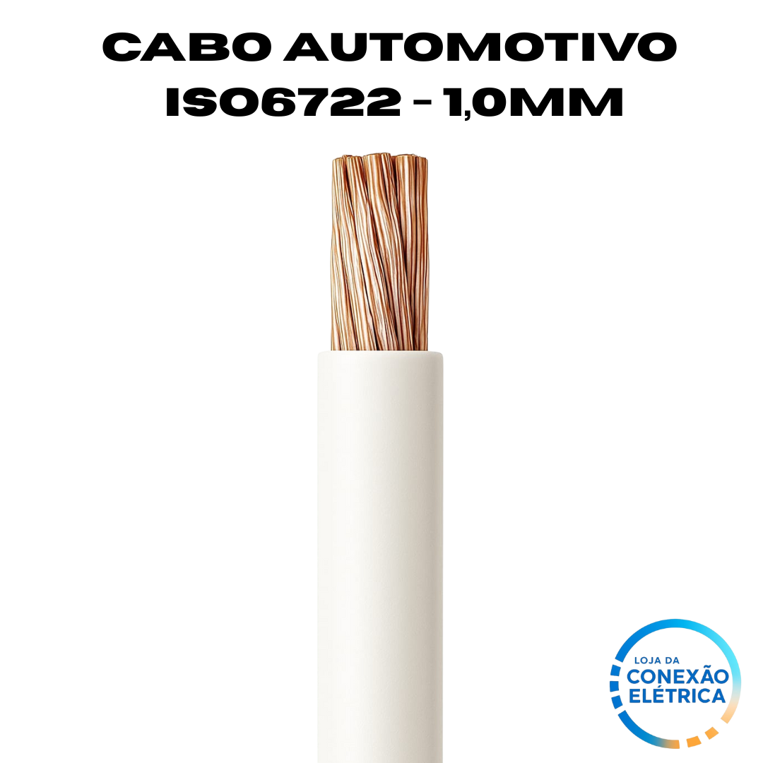 Cabo Automotivo ER 1,0mm2 600v ISO6722 - Loja da Conexão Elétrica