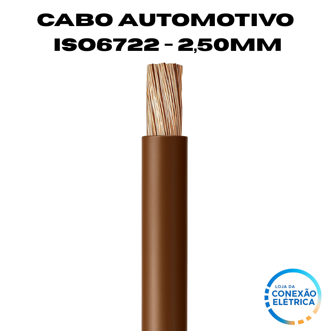 Cabo Automotivo ER 2,50mm2 600v ISO6722 - Loja da Conexão Elétrica
