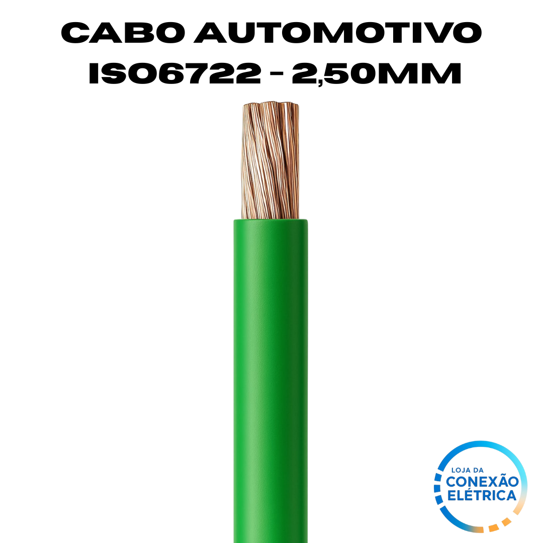 Cabo Automotivo ER 2,50mm2 600v ISO6722 - Loja da Conexão Elétrica