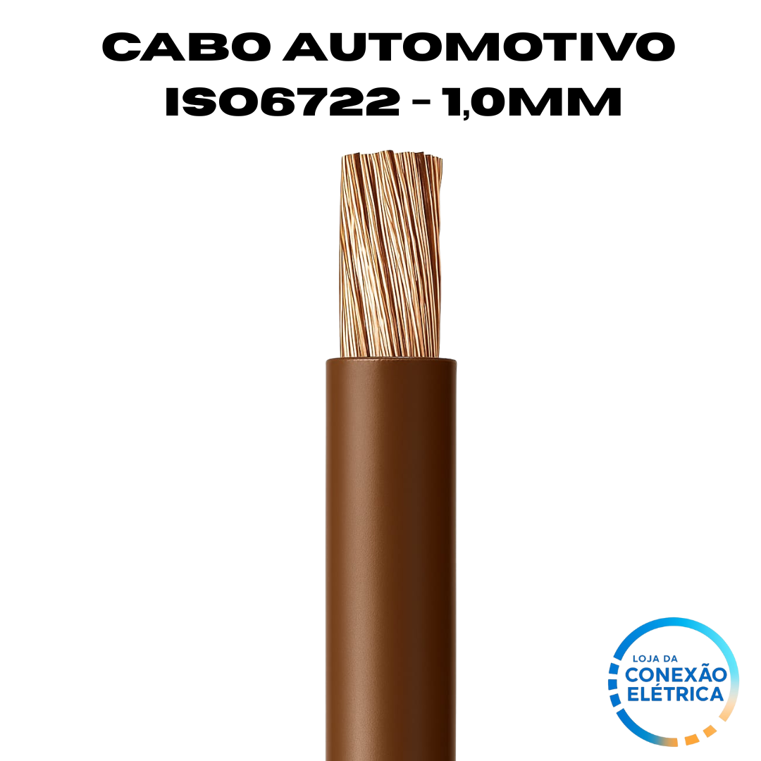 Cabo Automotivo ER 1,0mm2 600v ISO6722 - Loja da Conexão Elétrica