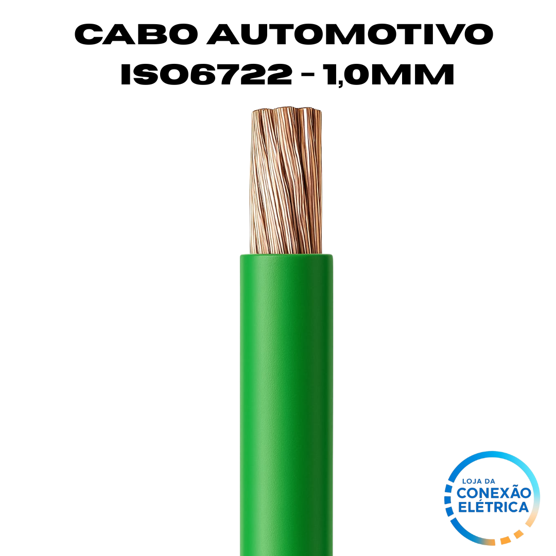 Cabo Automotivo ER 1,0mm2 600v ISO6722 - Loja da Conexão Elétrica