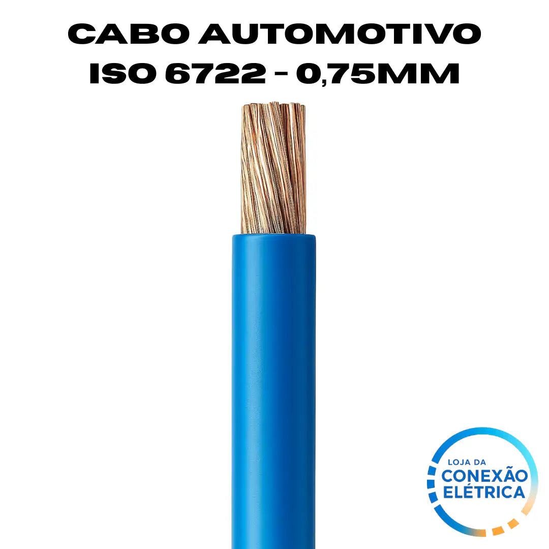Cabo Automotivo ER 0,75mm2 600v ISO 6722 - Loja da Conexão Elétrica
