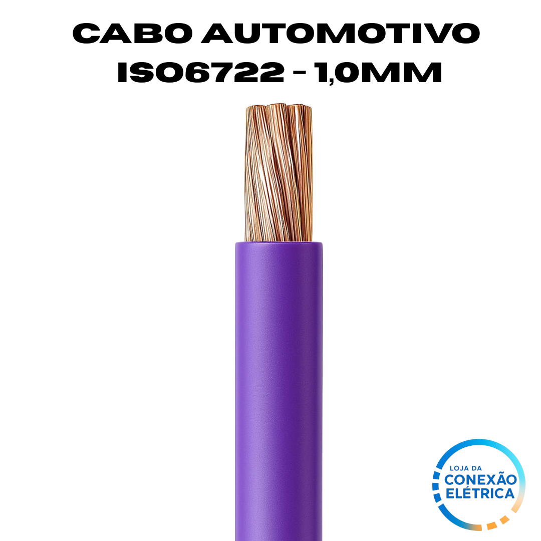Cabo Automotivo ER 1,0mm2 600v ISO6722 - Loja da Conexão Elétrica