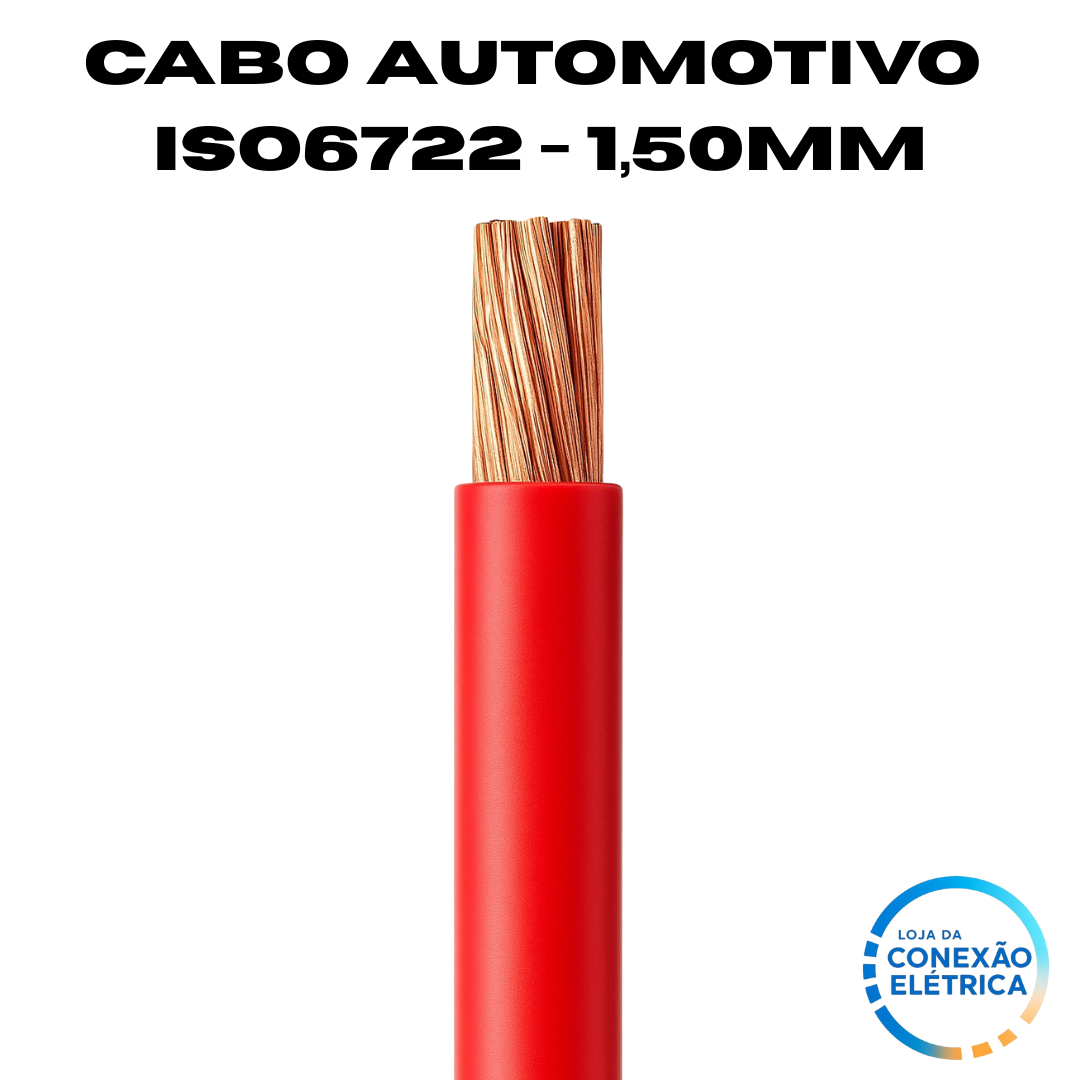 Cabo Automotivo ER 1,50mm2 600v ISO6722 - Loja da Conexão Elétrica