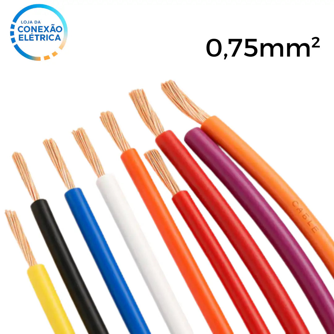 Cabo Automotivo ER 0,75mm2 600v ISO 6722 - Loja da Conexão Elétrica