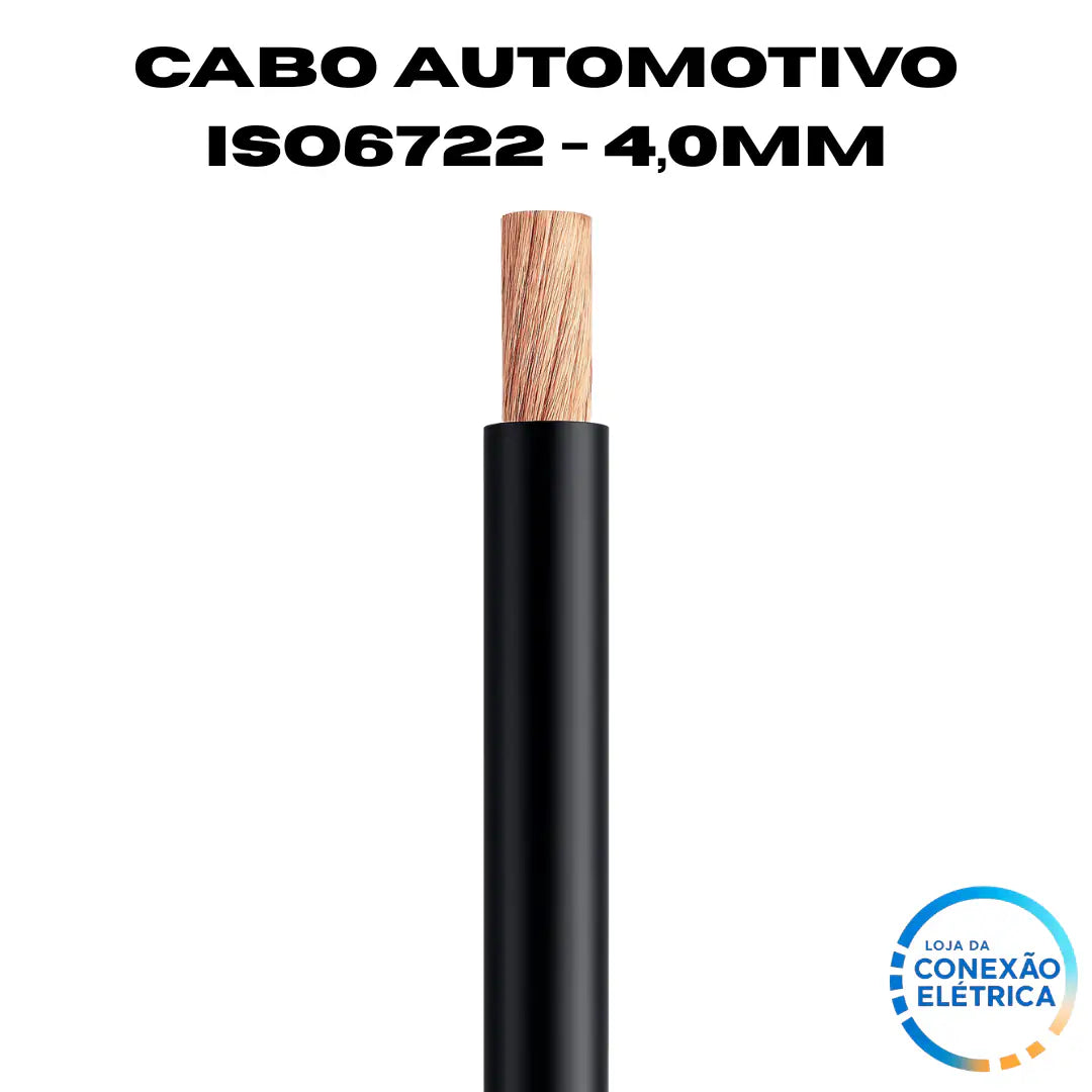 Cabo Automotivo ER 4,00mm2 600v ISO6722 - Loja da Conexão Elétrica