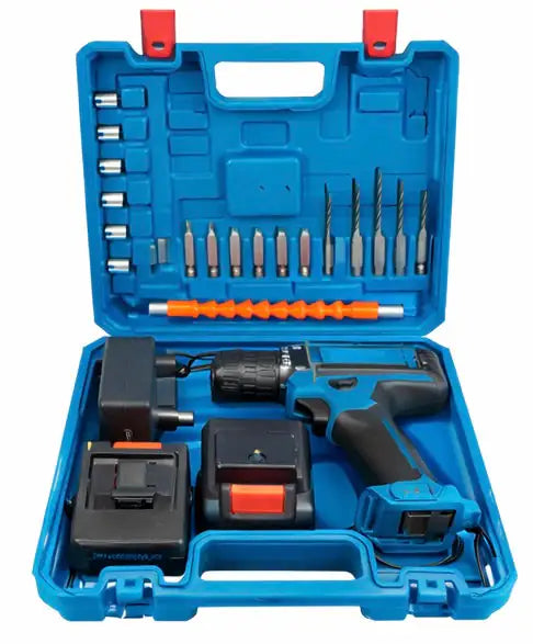 Kit Furadeira Parafusadeira Impacto Sem Fio 2 Baterias 21v