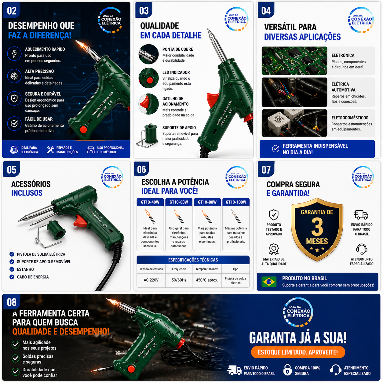 Ferro de Solda Semi-automatico 60W