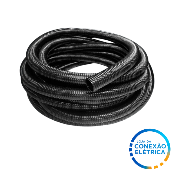 Tubo Corrugado Flexível 10mm – PA6 (Nylon) | Cortado