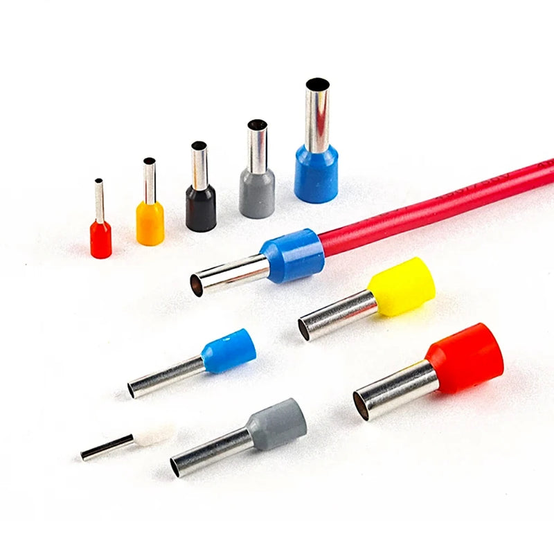 Kit de Terminais Tubulares 1200 peças + Alicate de Crimpagem HSC8 10-6A - Loja da Conexão Elétrica