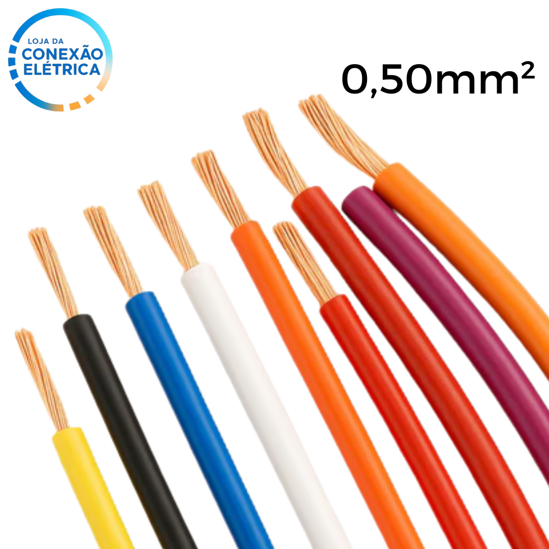 Cabo Automotivo ER 0,50mm2 600v ISO6722 - Loja da Conexão Elétrica