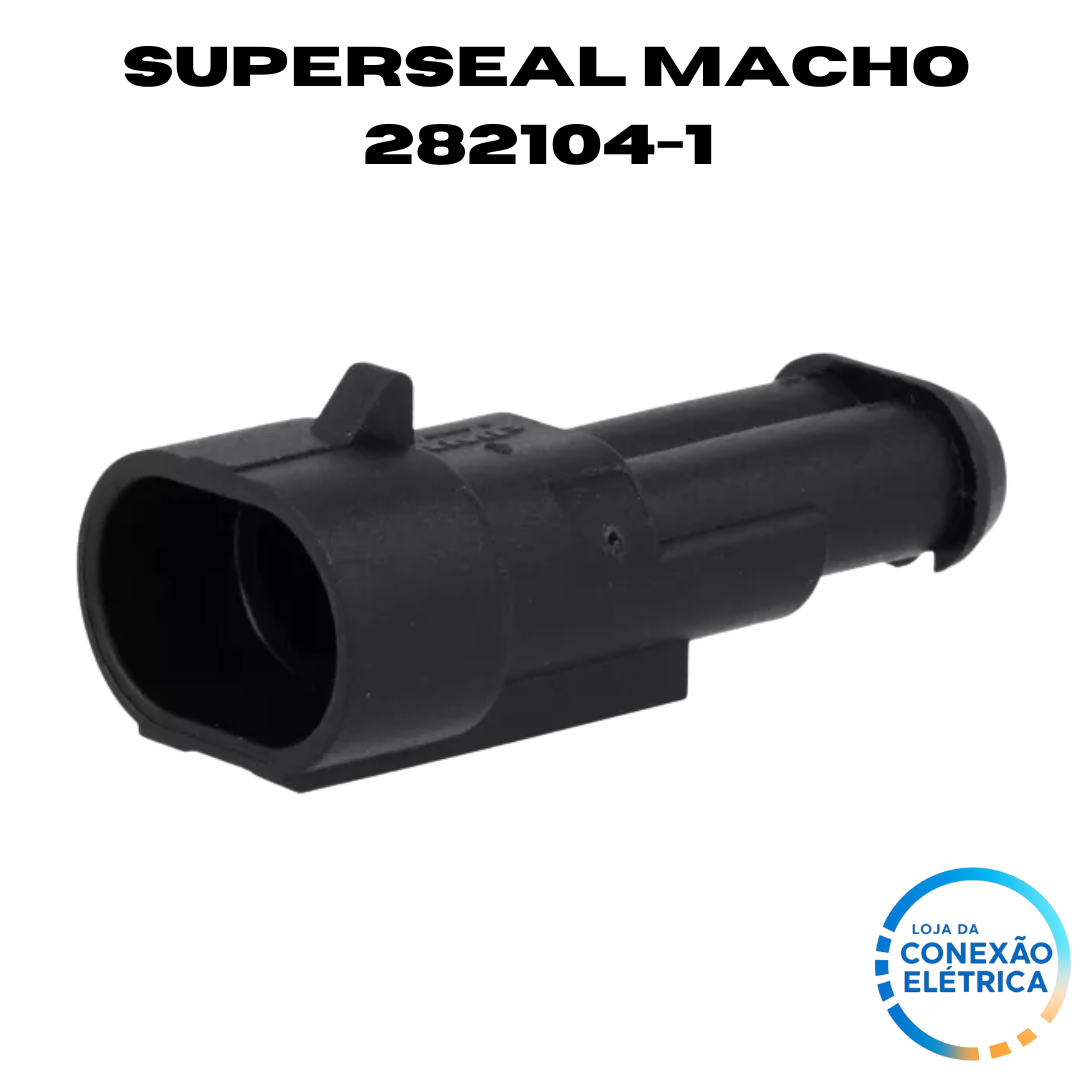 Kit 10 peças Conectores Superseal Macho e Fêmea - 2 vias - Loja da Conexão Elétrica