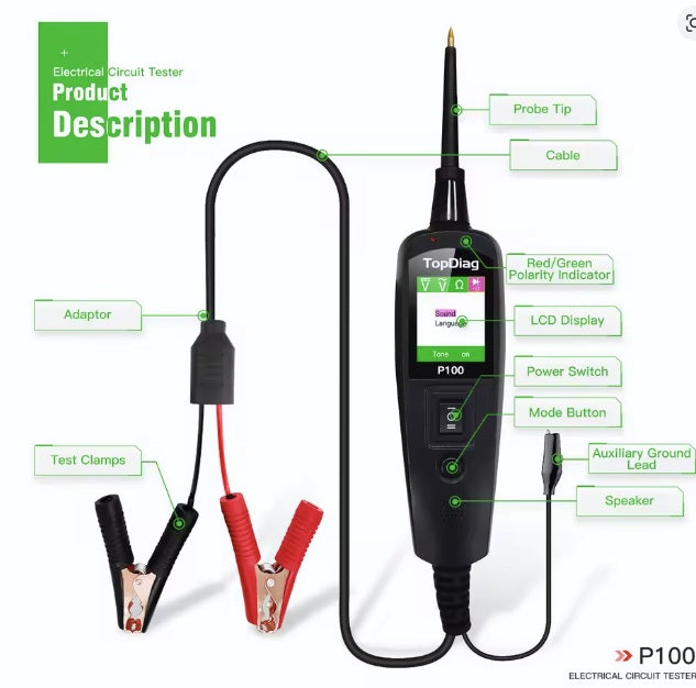 Osciloscópio Digital Portátil 200Msps – Tela 2.8” TFT, 40MHz, Bateria Recarregável