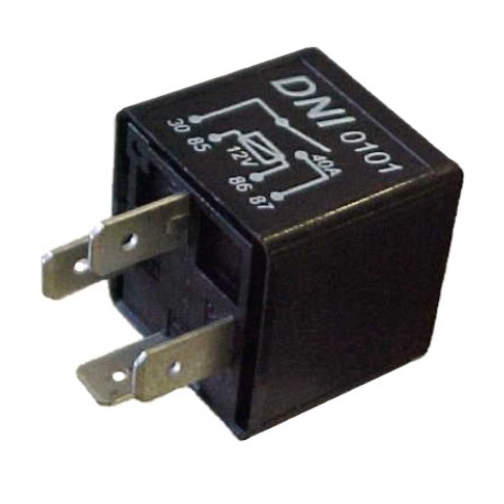 DNI 0101 - Relé Auxiliar Terminais Invertidos 40A - 12V