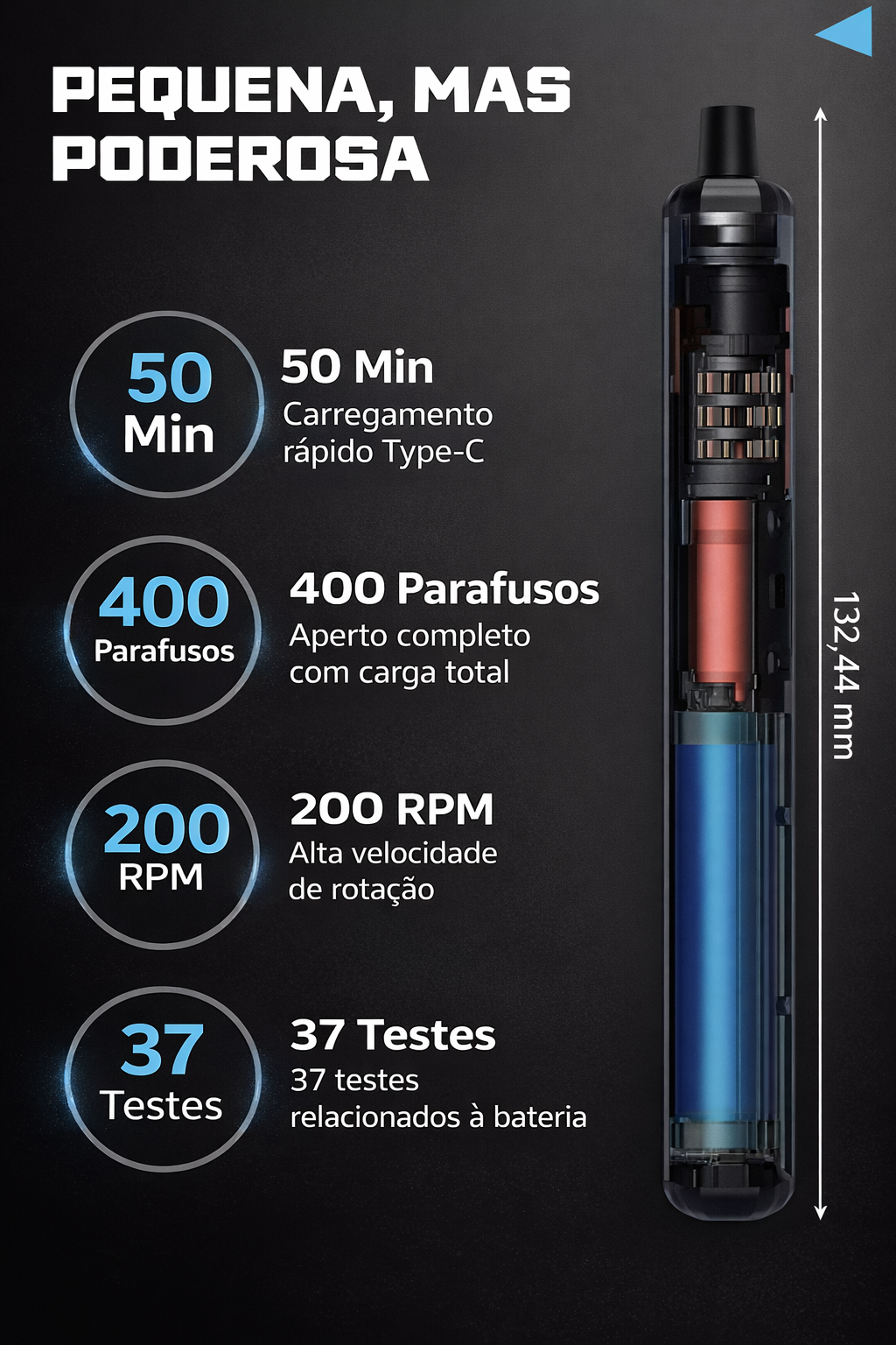 Kit Chave de Fenda Elétrica de Precisão