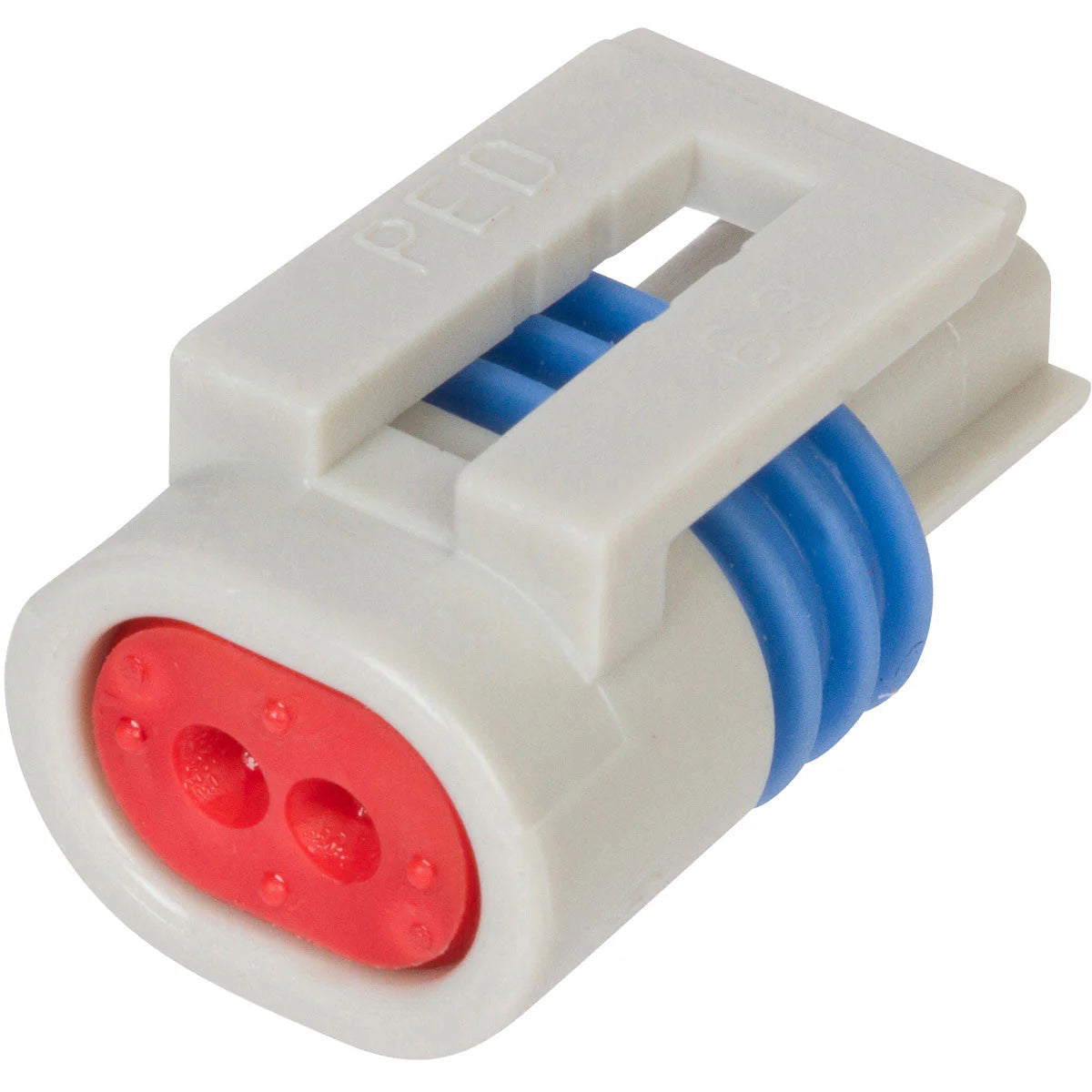Conector Fêmea 2 Vias Cinza - 15304635 - Loja da Conexão Elétrica