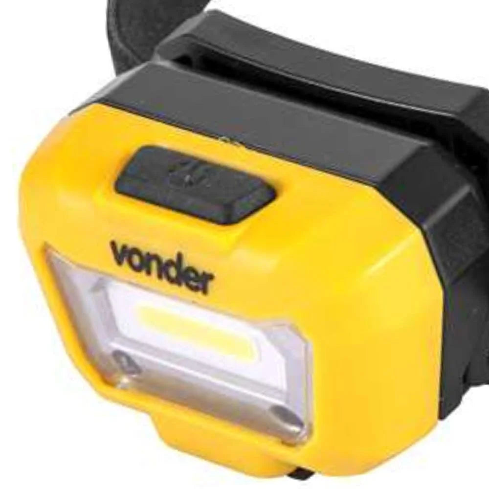 Lanterna Recarregável Amarela e Preta para Cabeça VONDER-8075050200