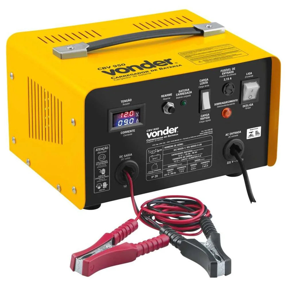 Carregador de Bateria 12V CBV 950 220V VONDER-6847950