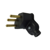 Plugue (2P + T) 10A 250V Preto - PLD6-3 - Loja da Conexão Elétrica