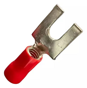 Terminal Forquilha Pré-Isolado Vermelho M3 0,25-1,60MM² - FR2462-C - Loja da Conexão Elétrica