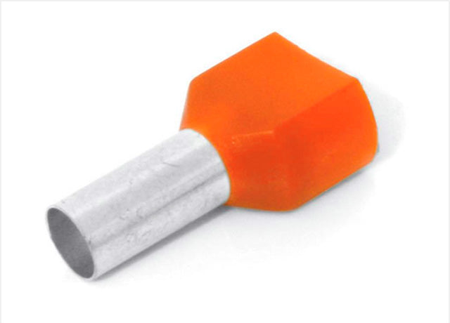Terminal Ilhós Duplo Isolado Laranja 2X4,0MM2 - CT3709 - Loja da Conexão Elétrica