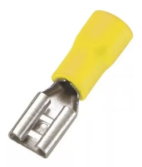 Terminal Faston Fêmea Pré-Isolado Amarelo 6,3 X 0,8 - EF4240 - Loja da Conexão Elétrica