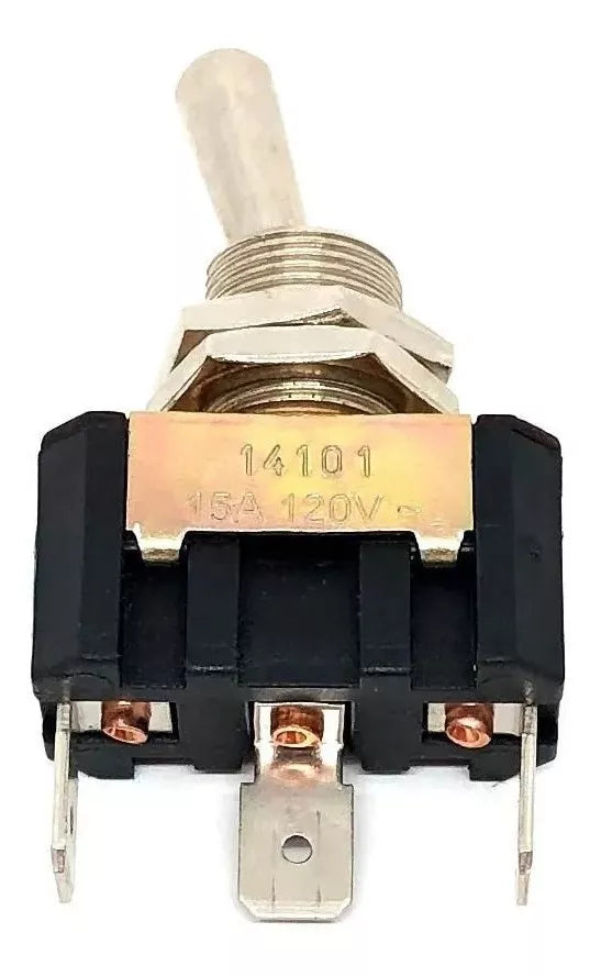 Interruptor Alavanca Metálico Unipolar 15A - 14101 A1B1E3Q - Loja da Conexão Elétrica