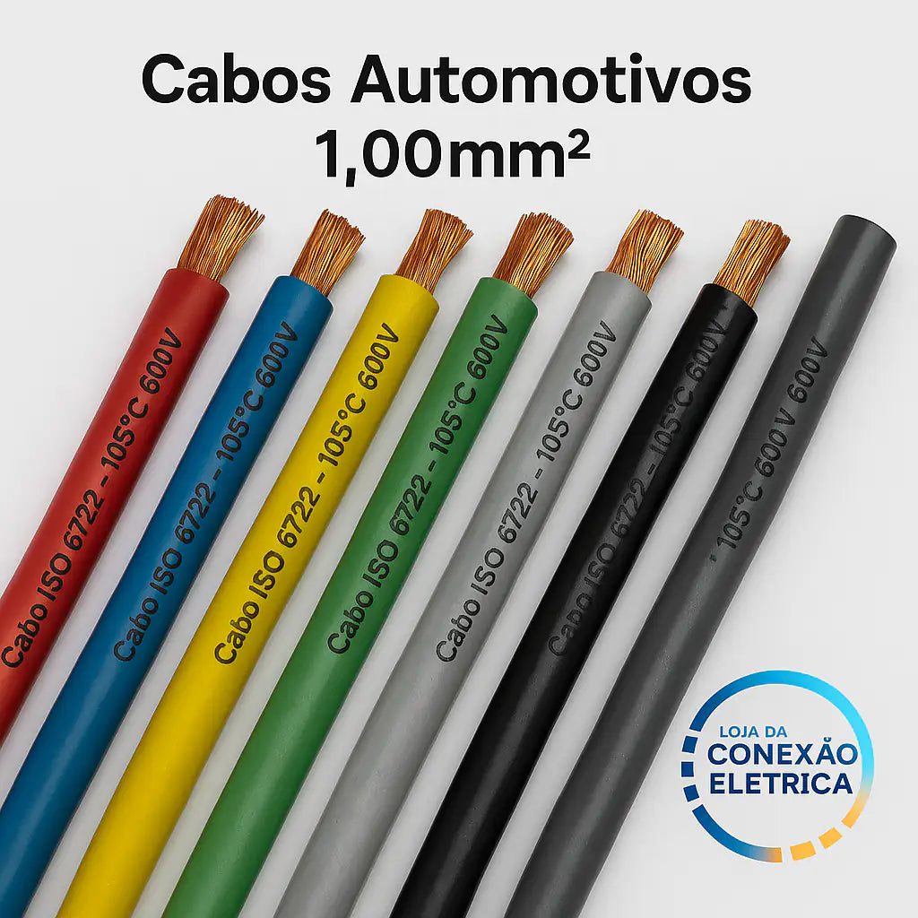 Cabo Automotivo ER 1,0mm2 600v ISO6722 - Loja da Conexão Elétrica