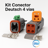 Kit Conector Deutsch/Amphenol 4 Vias Macho E Fêmea AT06-4s AT04-4p 4pinos - Loja da Conexão Elétrica