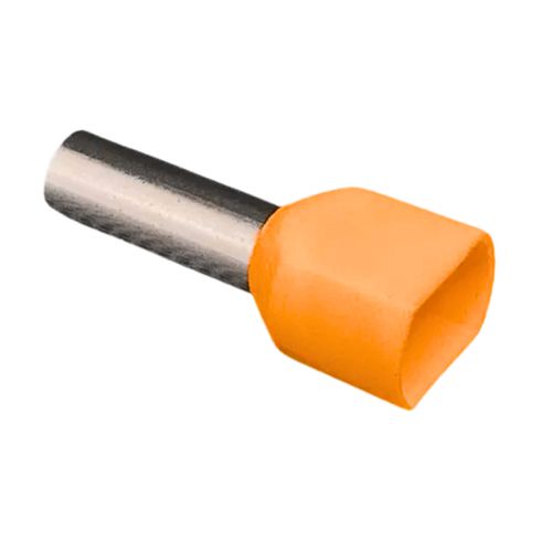 Terminal Ilhós Duplo Isolado Laranja 2X4,0MM2 - CT3709 - Loja da Conexão Elétrica