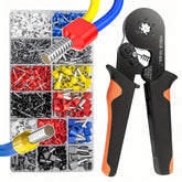 Kit de Terminais Tubulares 1200 peças + Alicate de Crimpagem HSC8 10-6A - Loja da Conexão Elétrica
