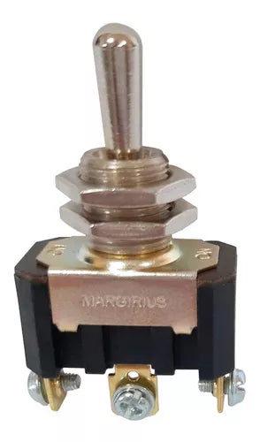 Interruptor Alavanca Unipolar Metálico 3P 15A 120VCA - 14.105 A1B1P1Q - Loja da Conexão Elétrica