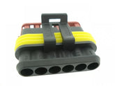 Conector Selado 6 Vias Automotivo Fêmea