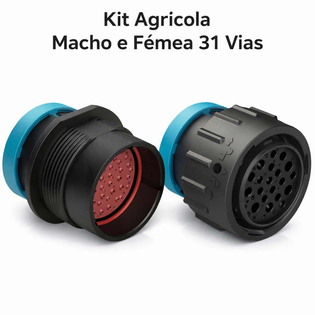 Kit Completo Conector 31 Vias - Macho e Fêmea