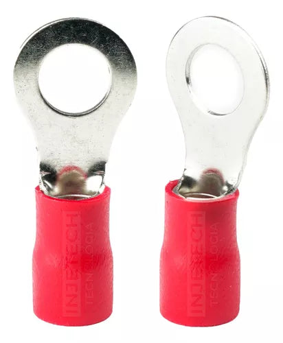 Terminal Olhal Pré-Isolado M8 Vermelho 0,25-1,60MM2 - AN2422-C - Loja da Conexão Elétrica