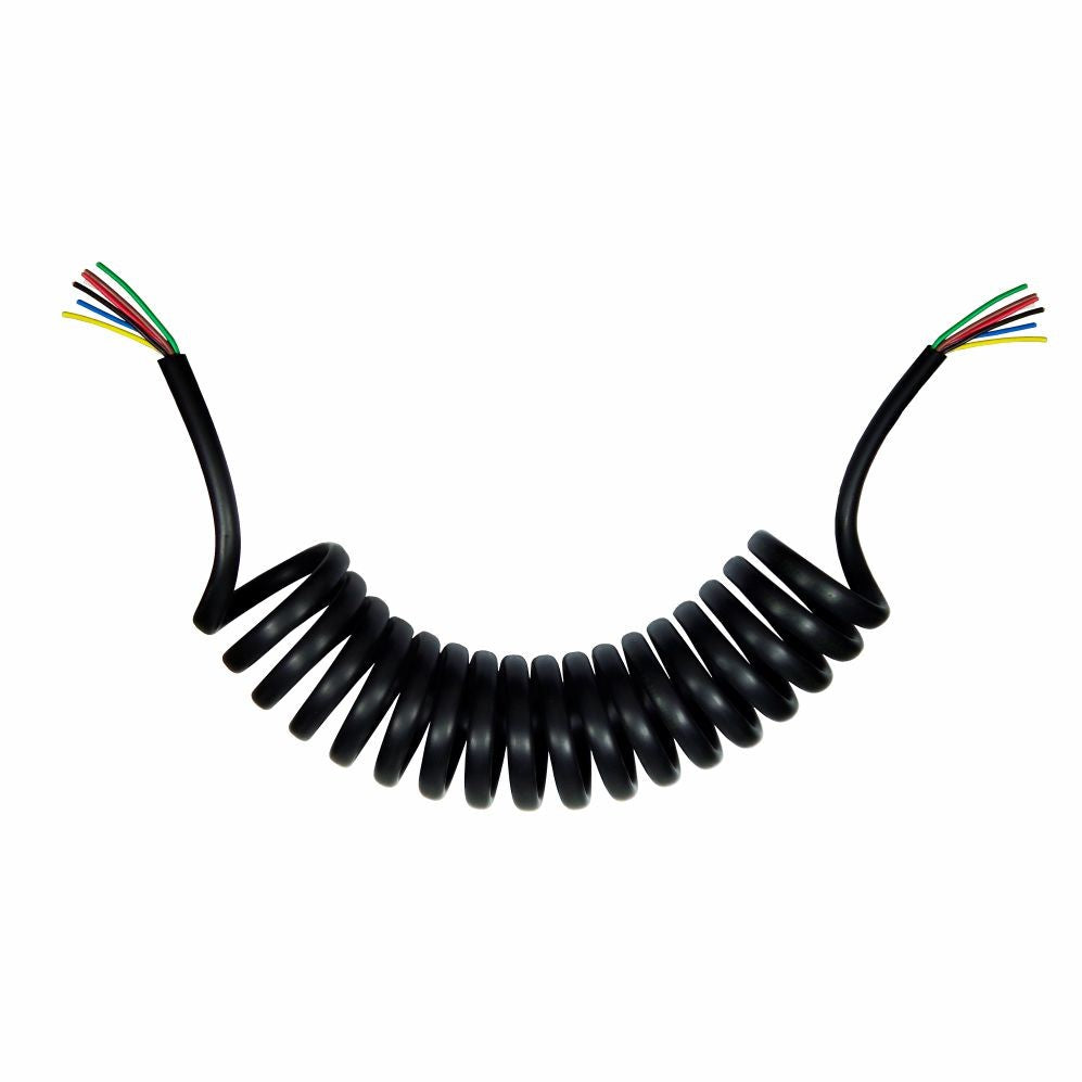 DNI 8306 - Chicote Elétrico Espiral 6,5mm 7 Vias - Sem Conector