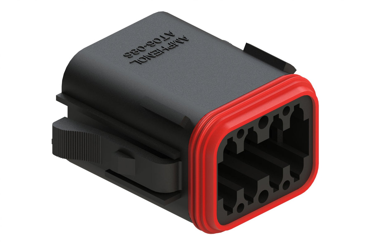 Conector 8 Vias - AT06-08SA-RDBLK - Loja da Conexão Elétrica